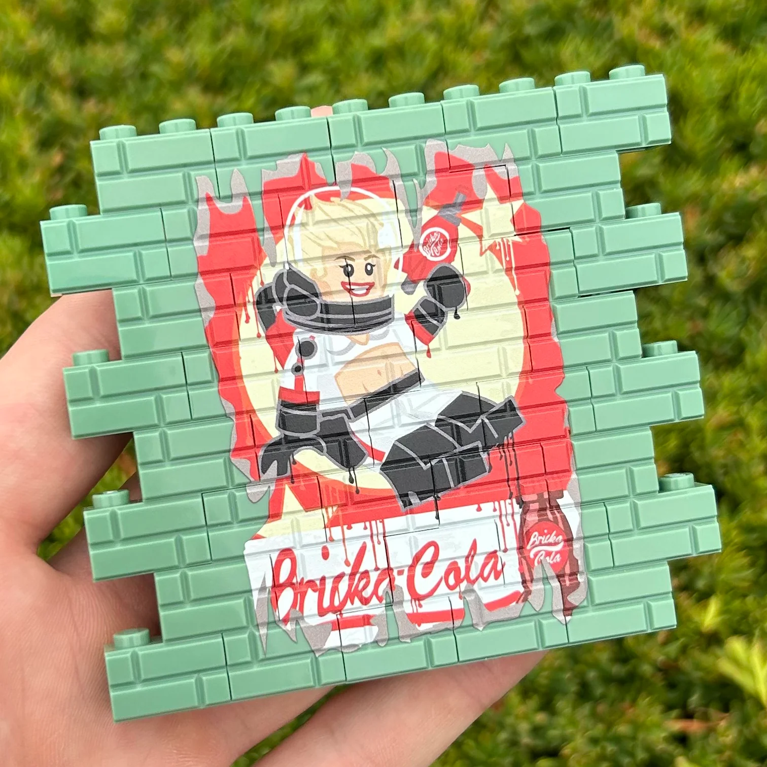 Cola Girl Graffiti Wallbrick - Image 2